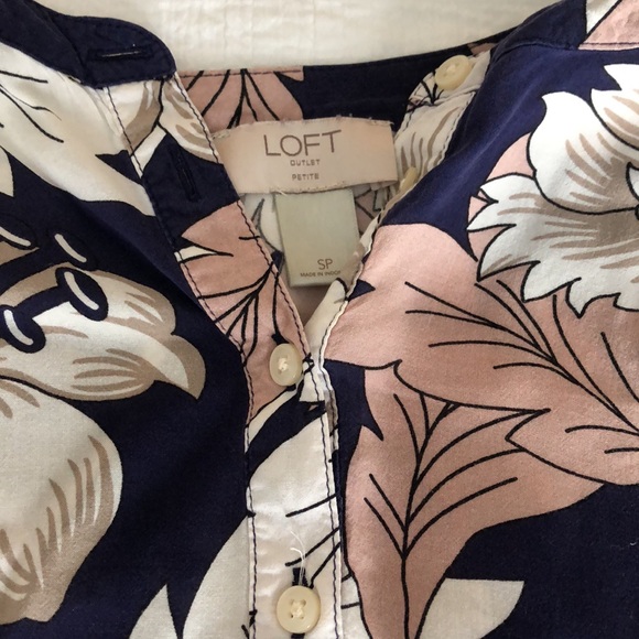 Loft Small Petite Long sleeve Blouse - Picture 3 of 3